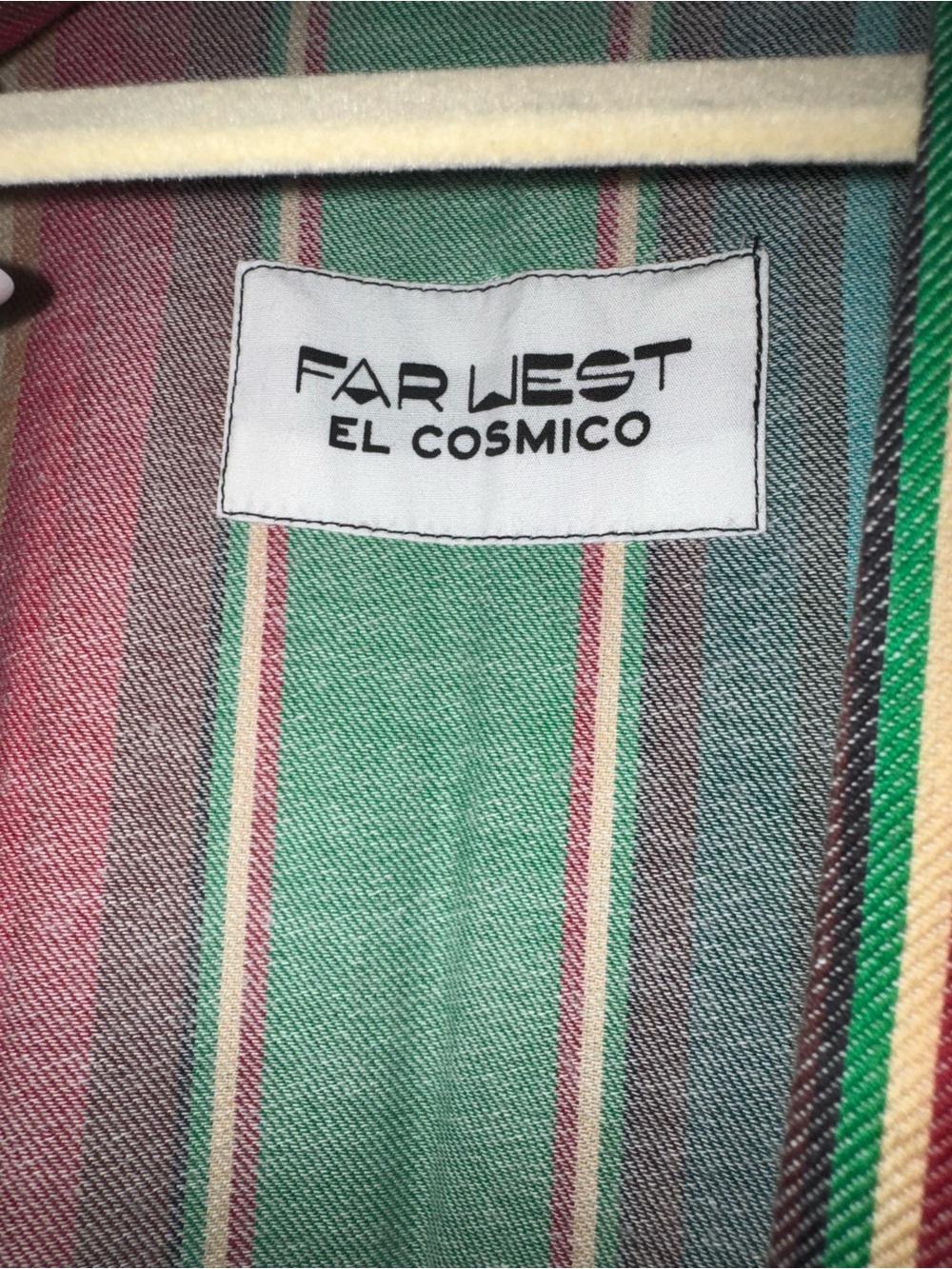 Striped Green Multi-Color Kimono Robe - Picture 6 of 9